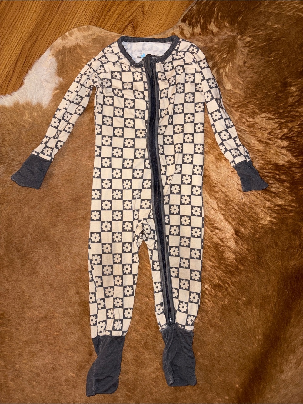 Bamboo Pajamas Girl Retro Flower Girls 12 months Little One Shop